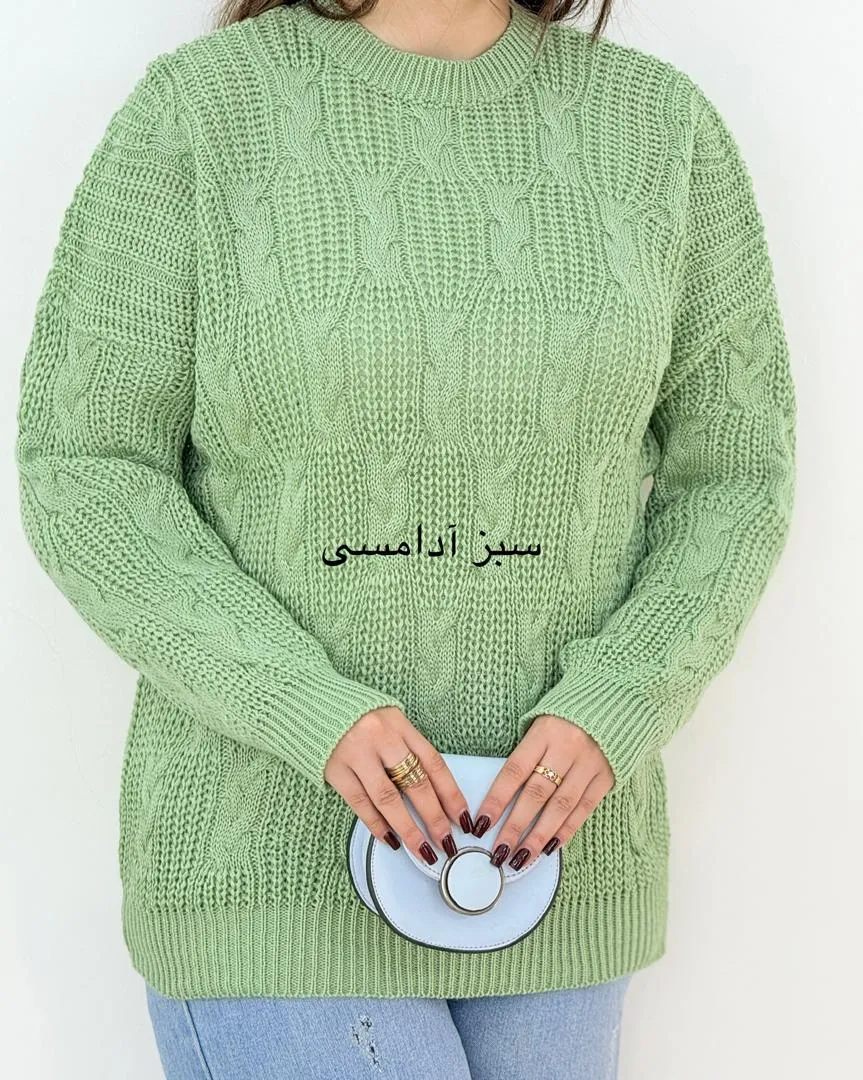 بافت یقه گرد سرشانه افتاده کد h522