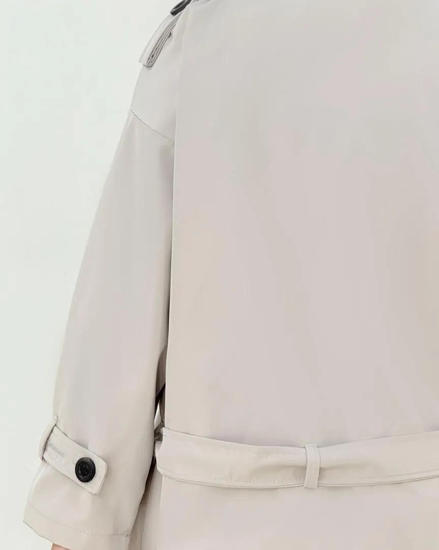 بارانی سانتانا کمربند دار کدh647