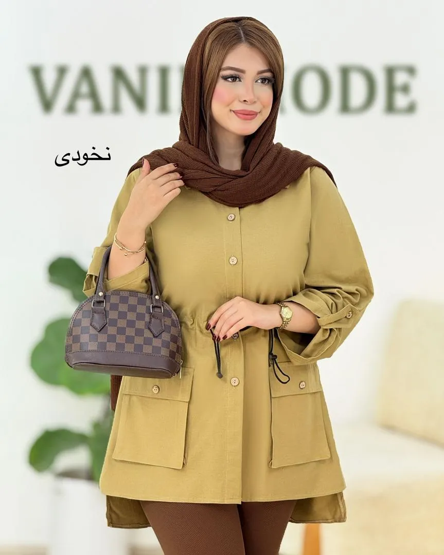 مانتو آستین گت دار کد h378