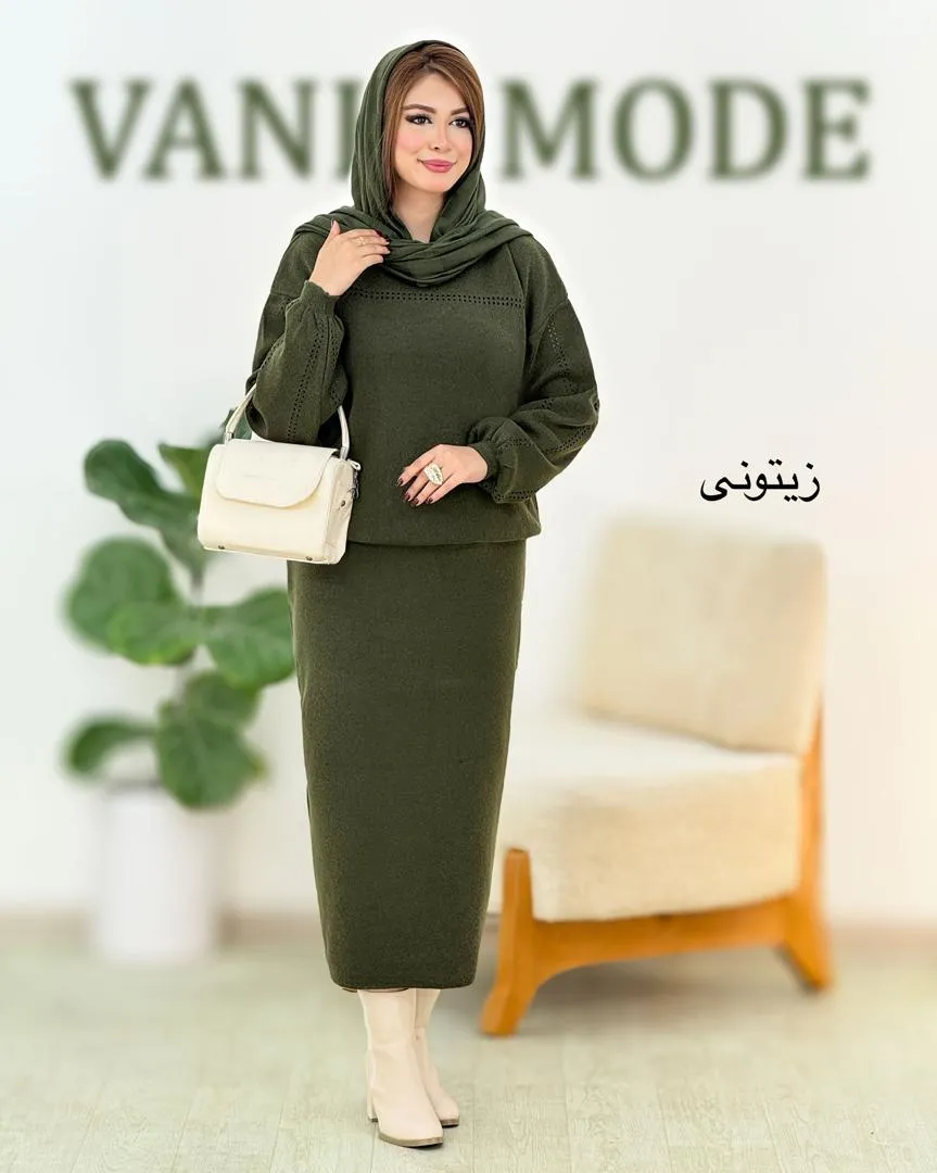ست بلوز دامن یقه هفت کد h560