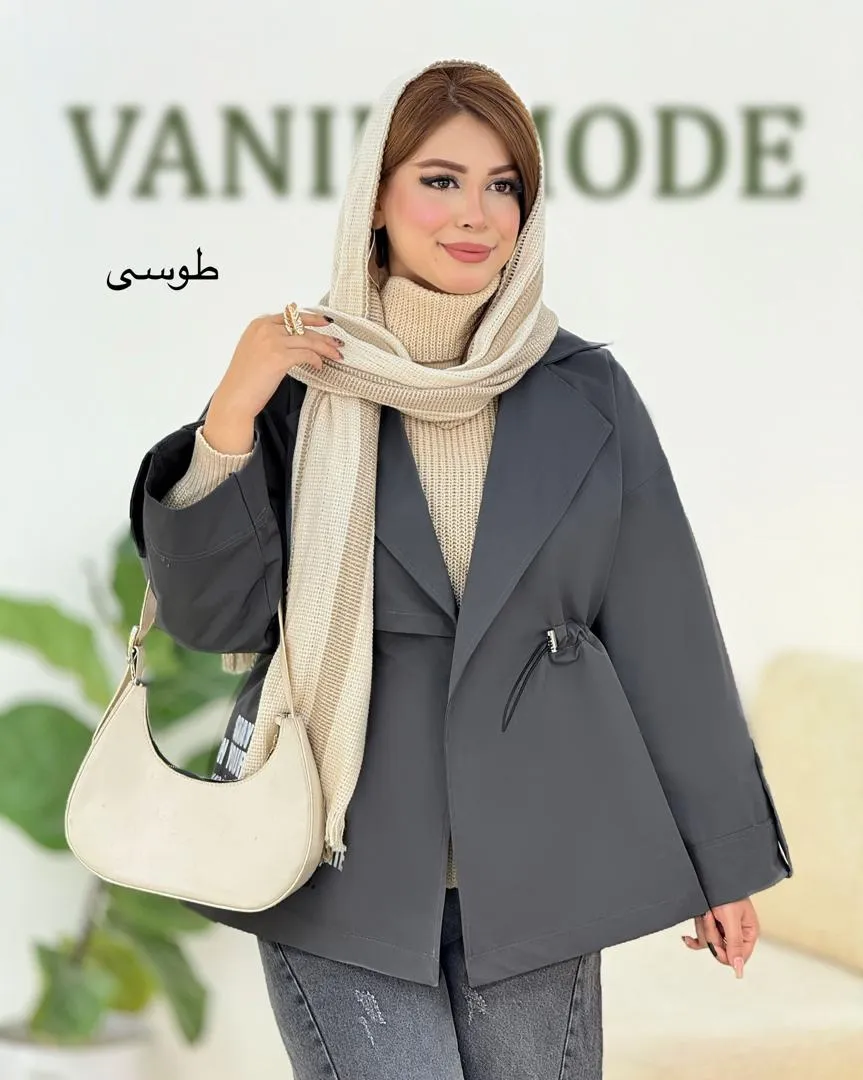 بارانی آستین پاگون دار تی سی کد H388