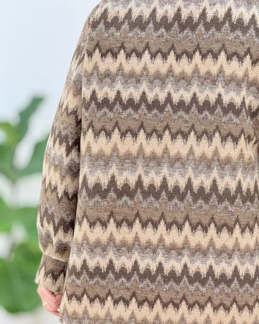 کت آستین مچ دار طرح دار کد h632