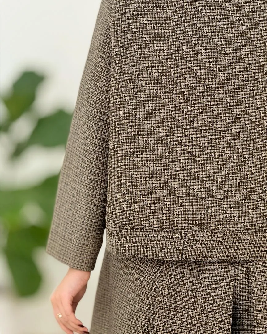 کت دامن جلو پیل دار زنانه کد h637