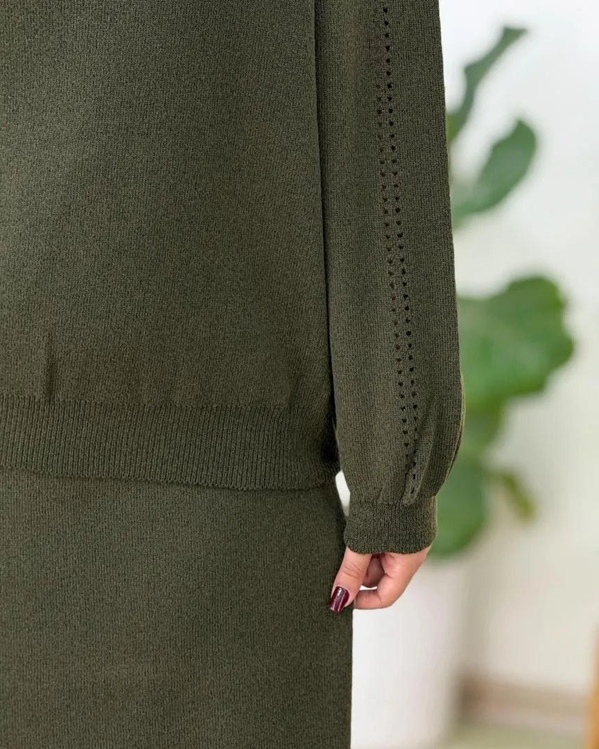 ست بلوز دامن یقه هفت کد h560