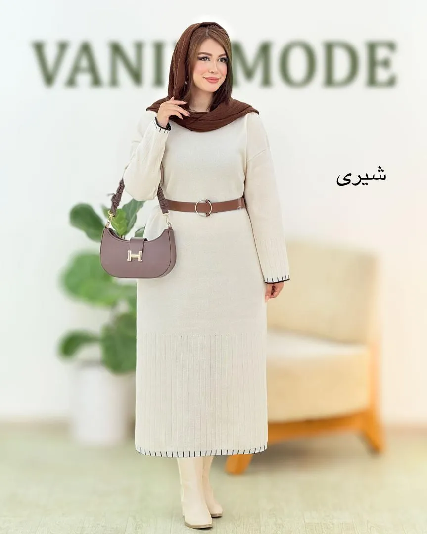 کفتان بلند نوار دوزی بافت کد h391