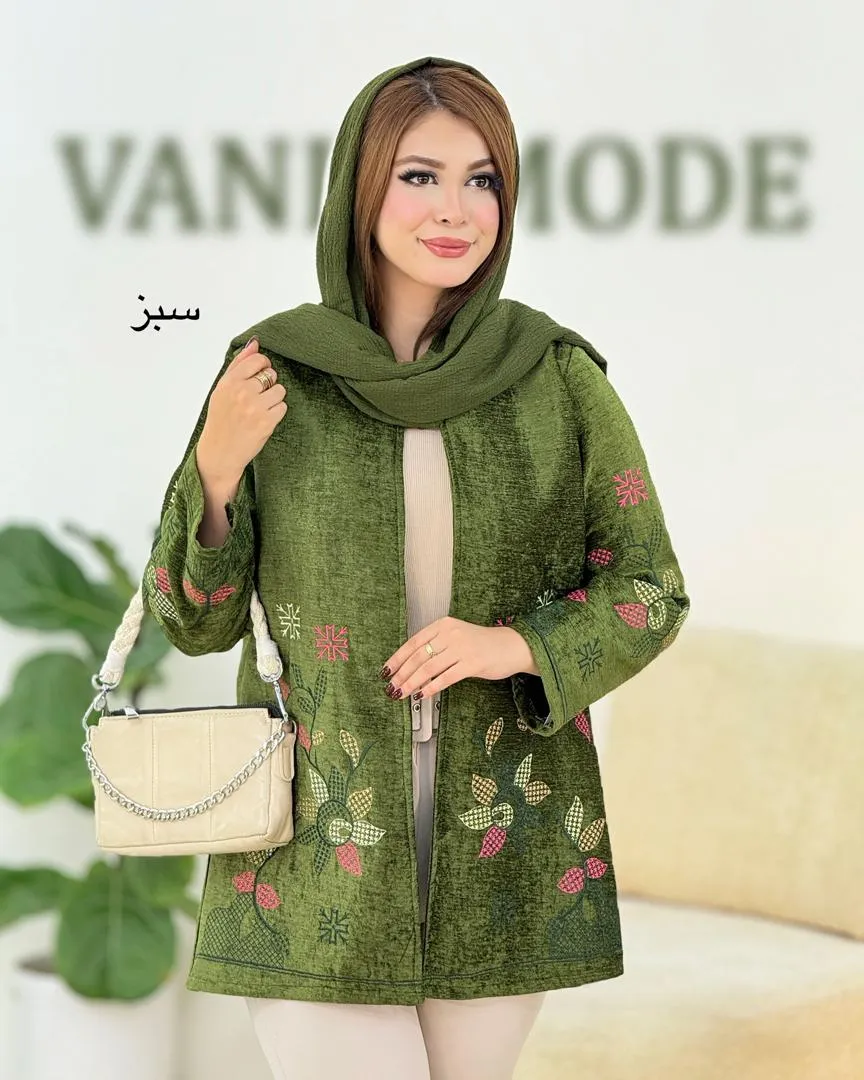 کت مخمل گلدوزی کد h613