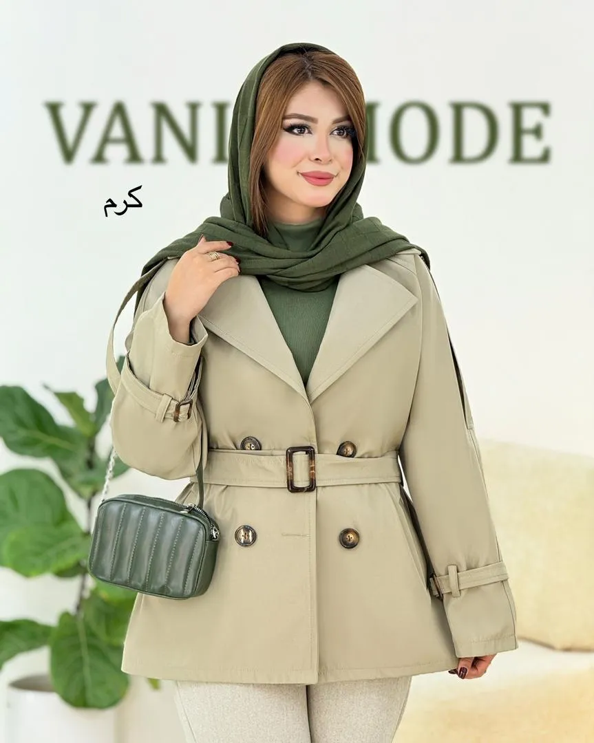 بارانی سانتانا آستین سرخود کد h458