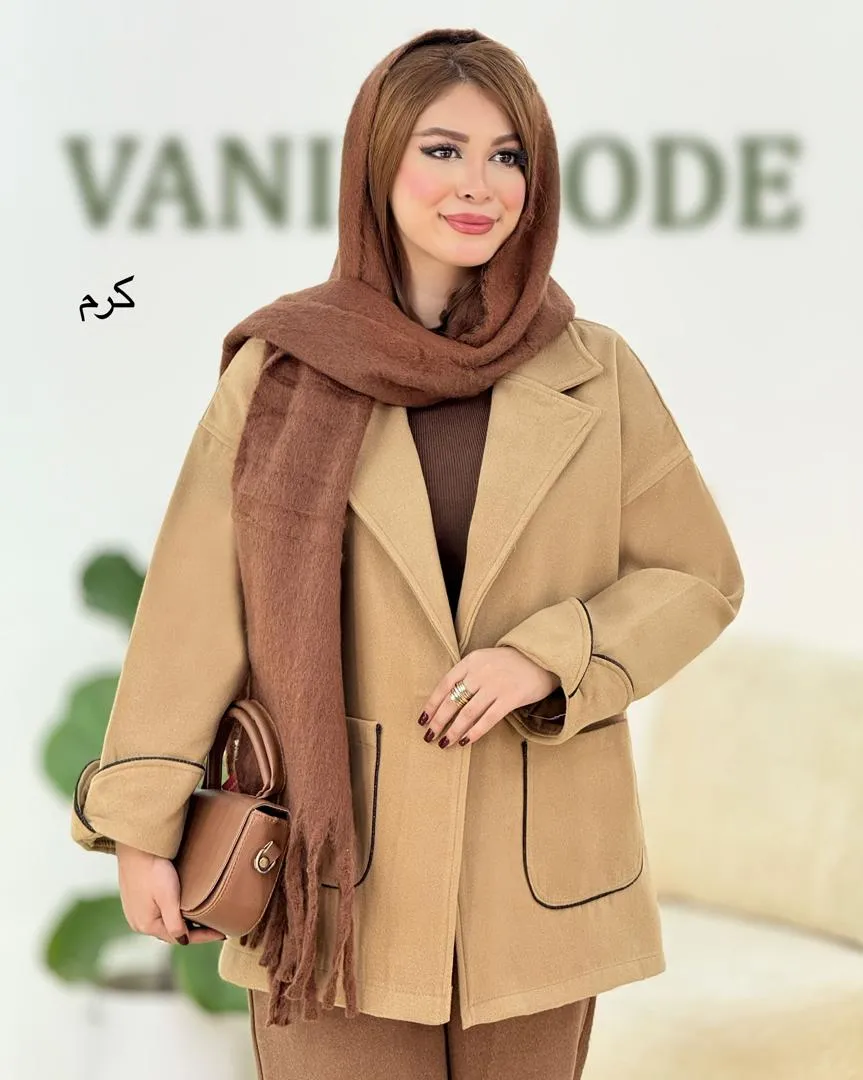 کت فوتر یقه انگلیسی کد h596