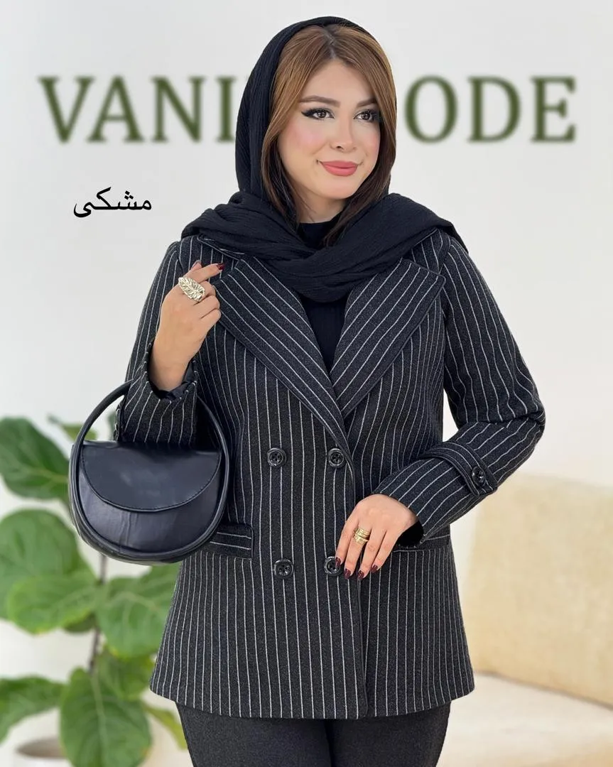 پالتو فوتر جلو دکمه خور آستر دار کد h621