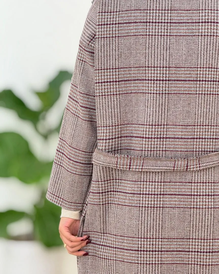 پالتو پشمی جلو باز کد H607