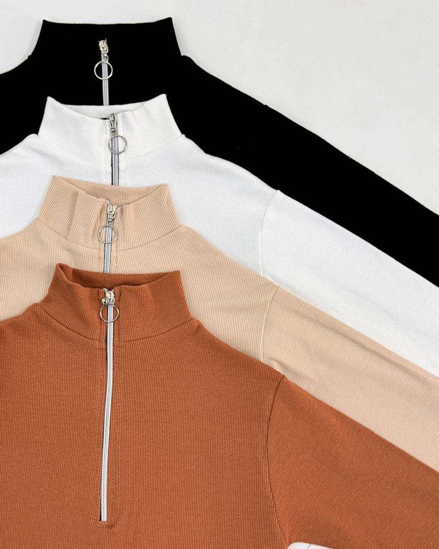 بلوز نیم زیپ رنگی کد g303