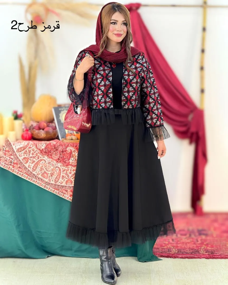 ست کت دامن یلدایی کد h762