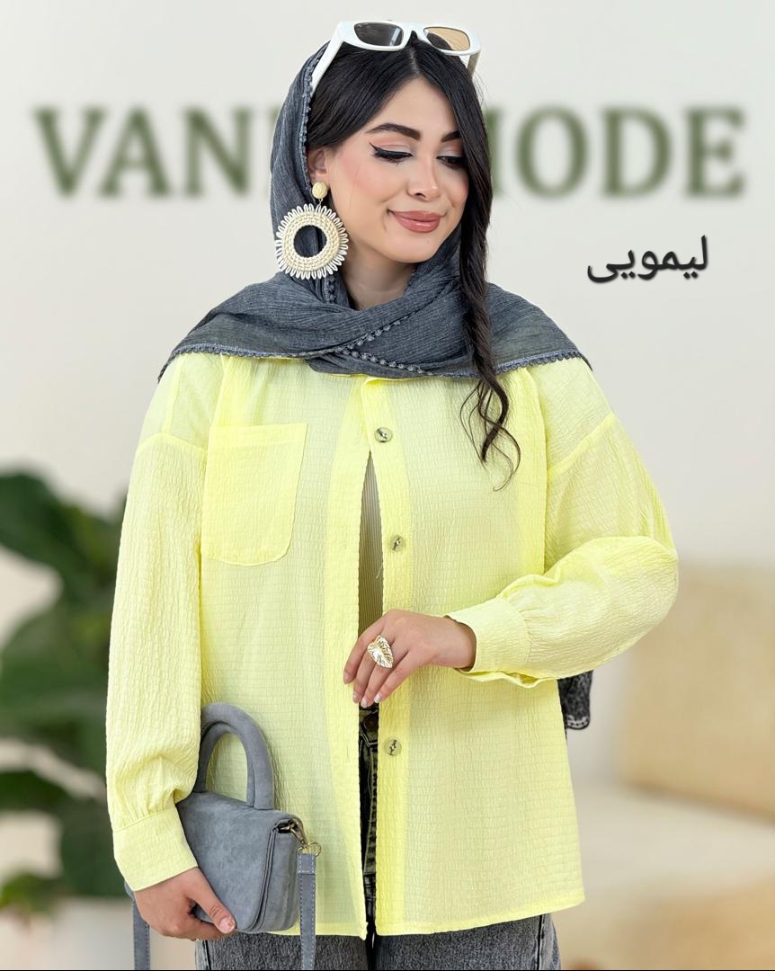 شومیز جیب دار اطلس کد h4