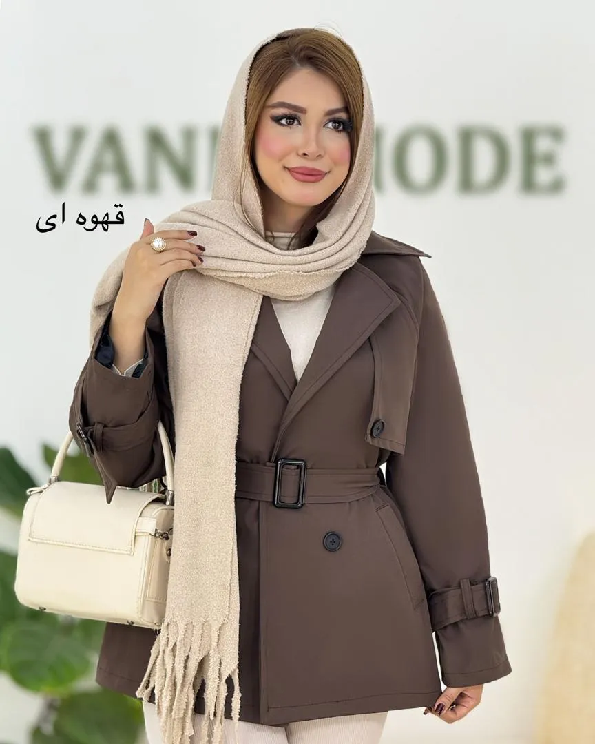 بارانی دکمه نما کتان کجراه کد h594