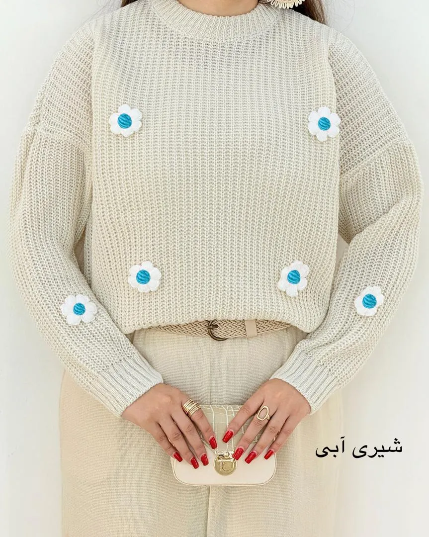 کراپ بافت طرح گل کد h446