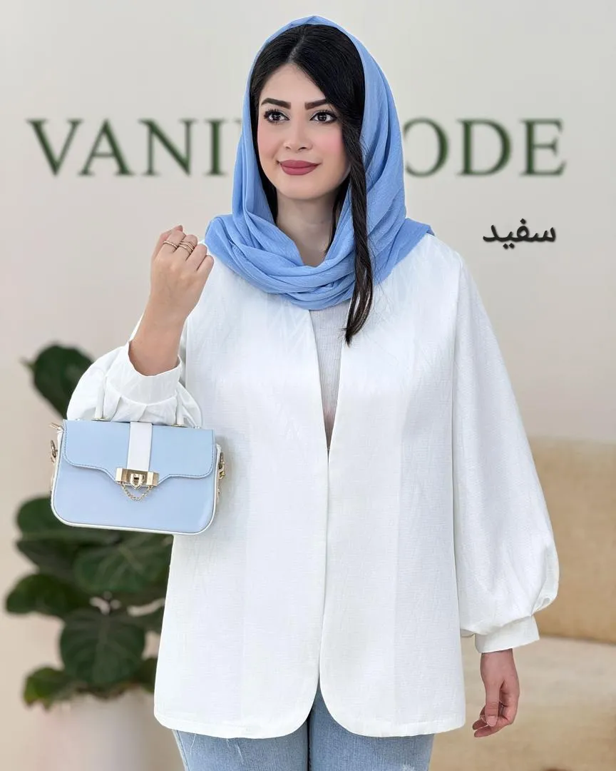 کت ژاکارد آستین پفی کد g419