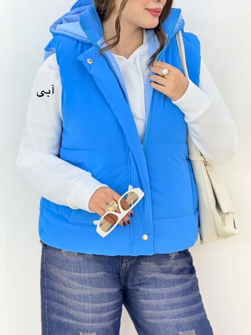 پافر آستر دار کلاه دار زنانه کد h630