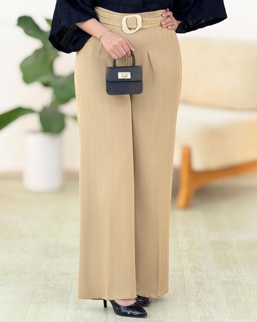 شلوار کریشه پیلی دار کد h99