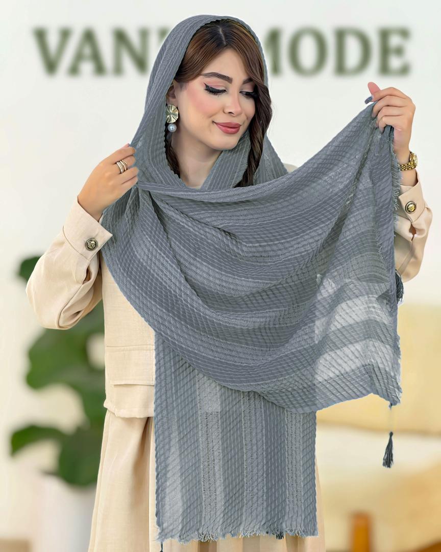 شال حصیری منگوله دار کد h174