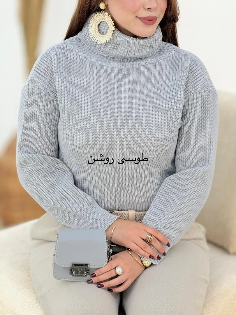 بلوز بافت یقه اسکی کد h655