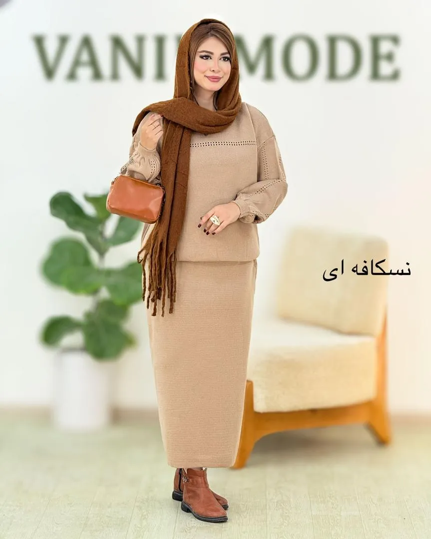 ست بلوز دامن یقه هفت کد h560