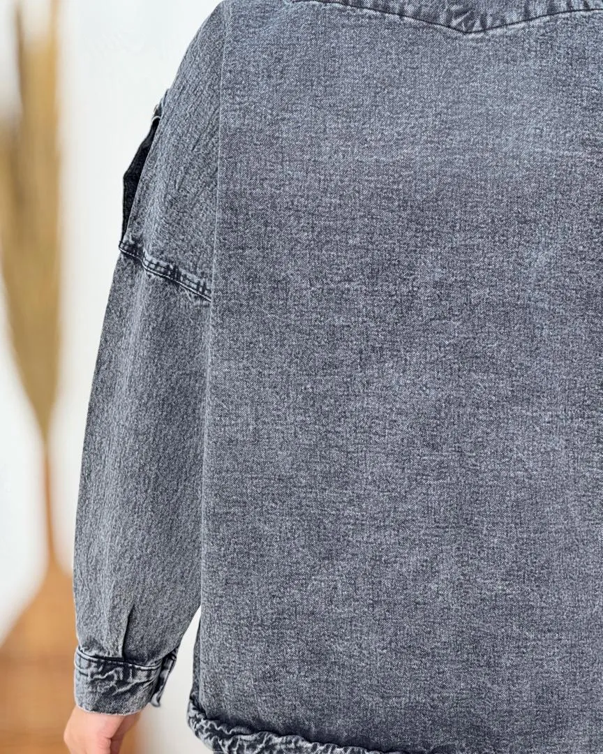 کت جین پایین گت دار