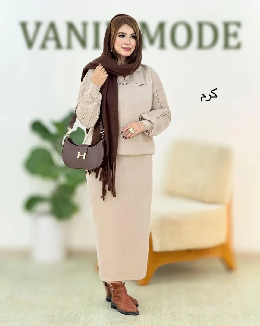 ست بلوز دامن یقه هفت کد h560