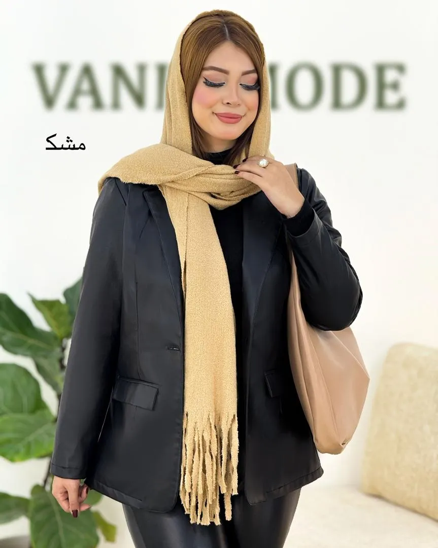 کت چرم آستردار جلو جیب کد H589