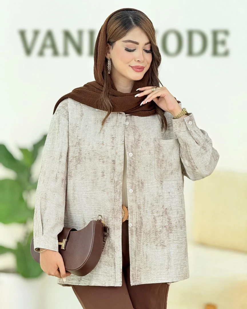 شومیز گازوییلی پایین هلال دار کدh338