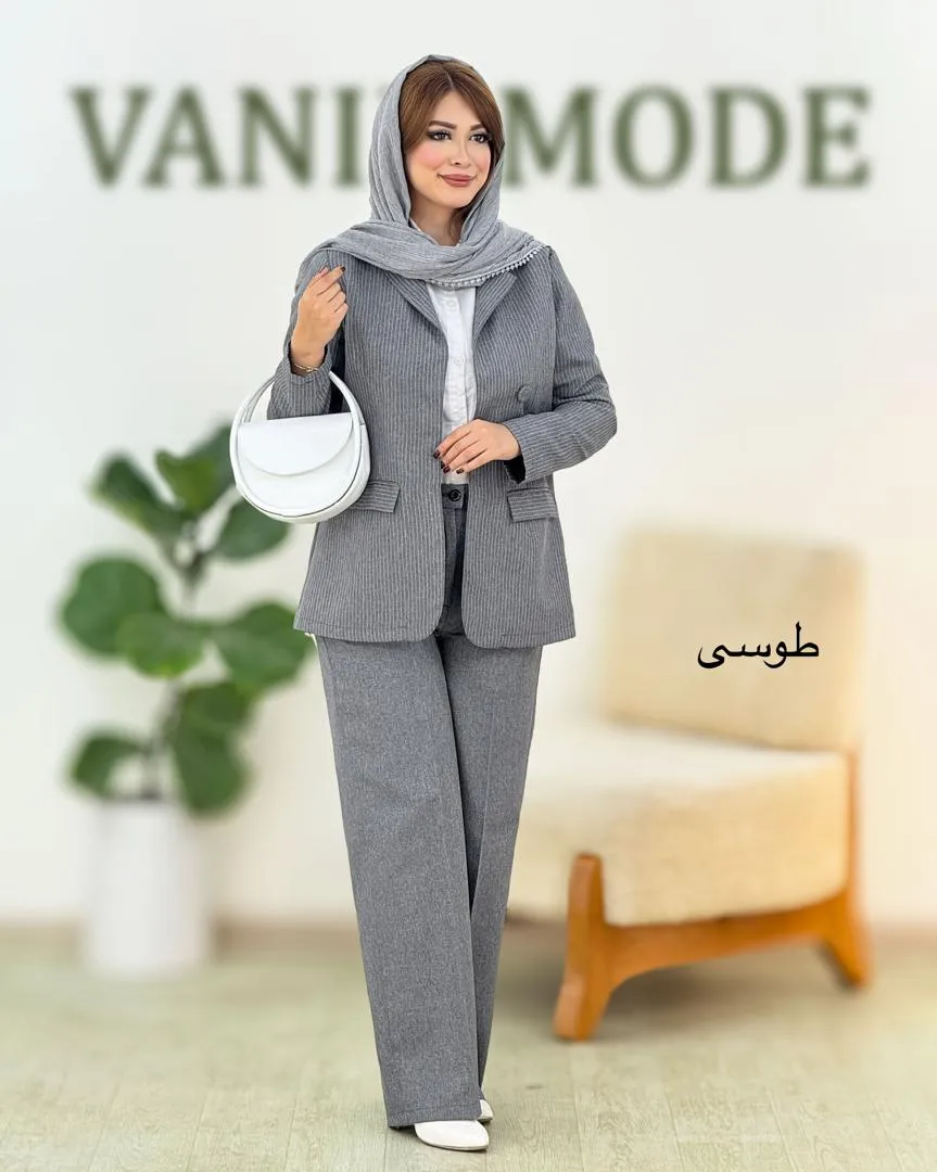 کت شلوار لایه دوزی دیپلمات کد H590