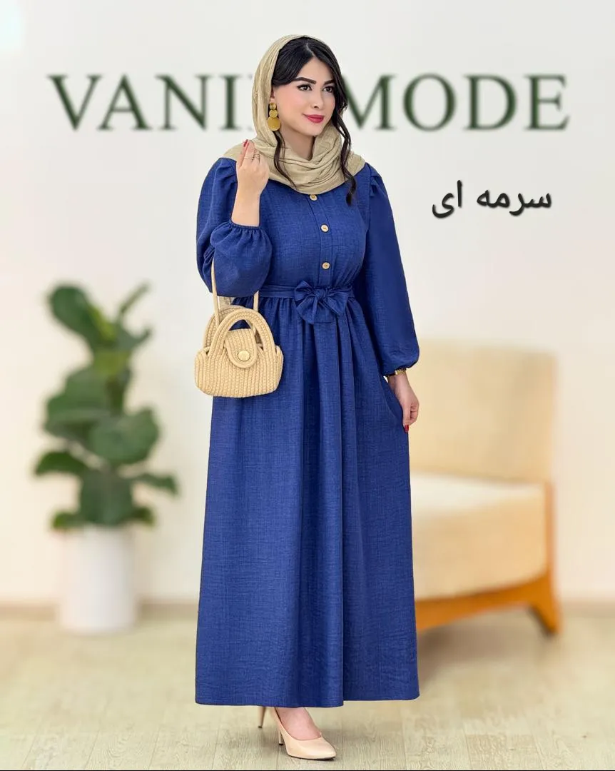 پیراهن بلند بهاری کد g797