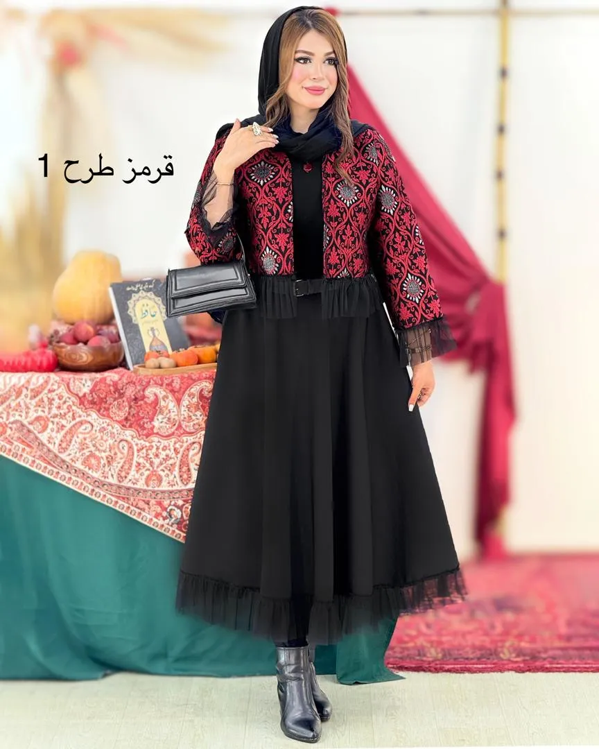 ست کت دامن یلدایی کد h762