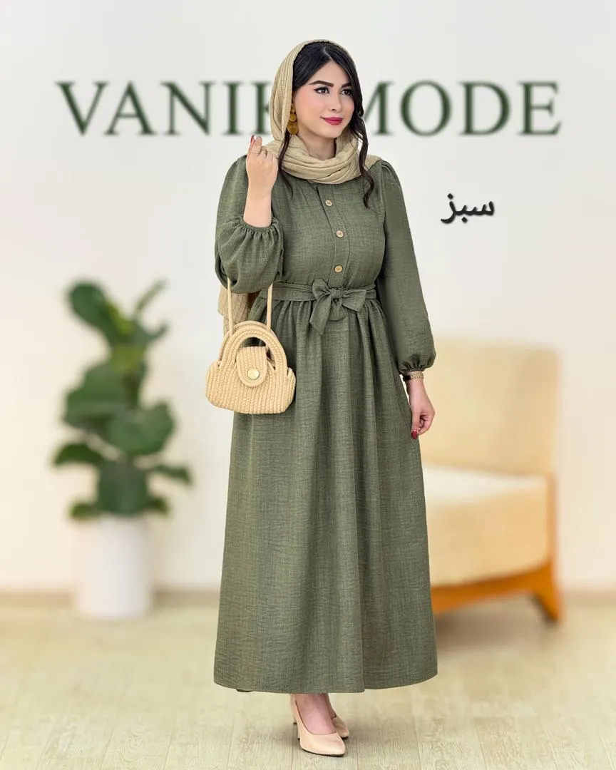 پیراهن بلند بهاری کد g797