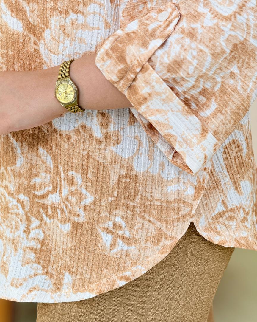 شومیز باکسی آبرنگی کدh220