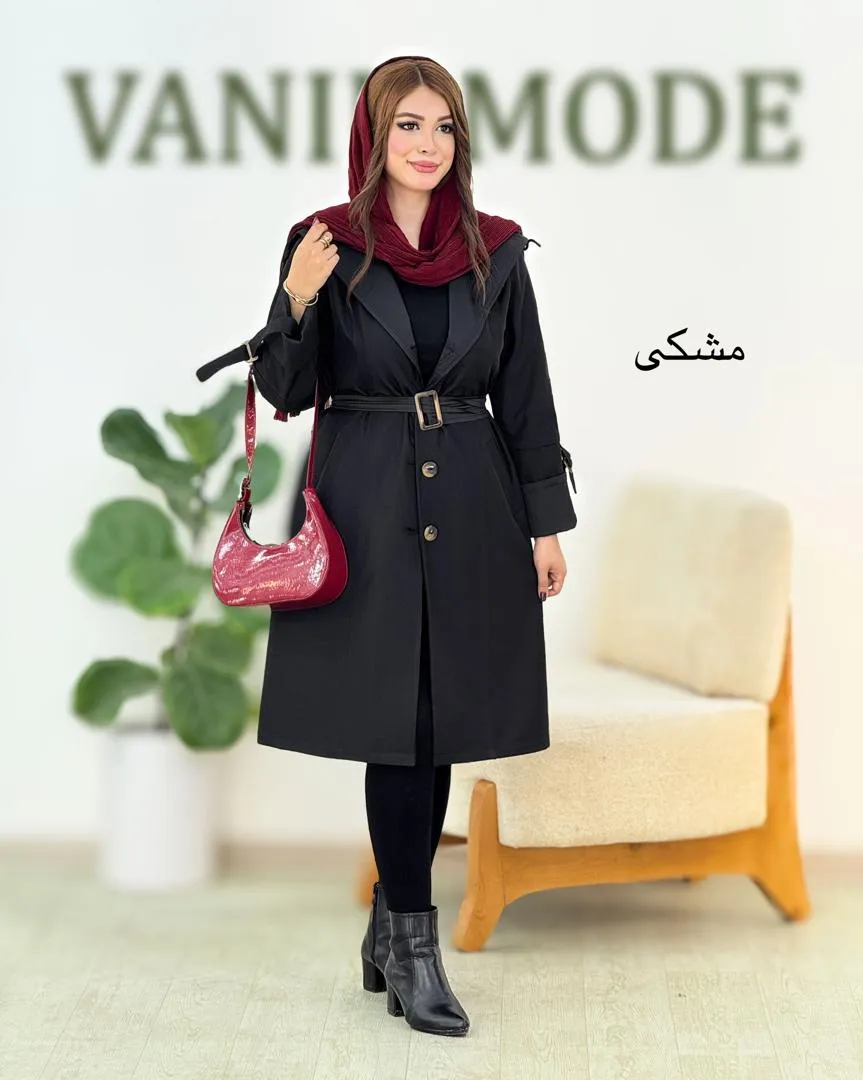 بارانی سانتانا کلاهدار کد H584