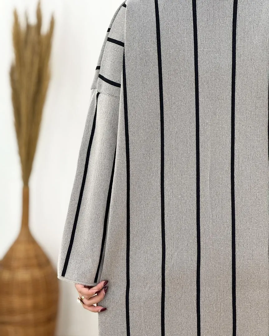 کفتان بافت بلند یقه کشباف کد h659