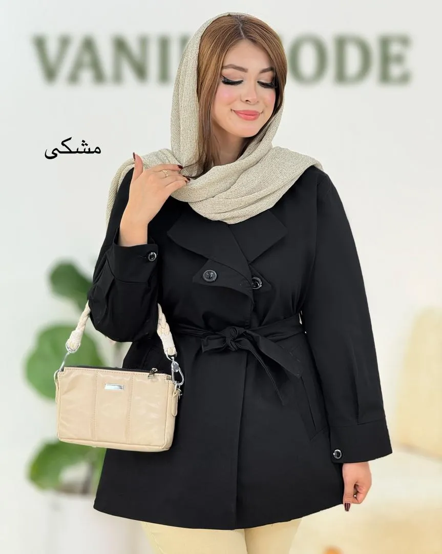 بارانی آستین مچ دار مموری کد H390