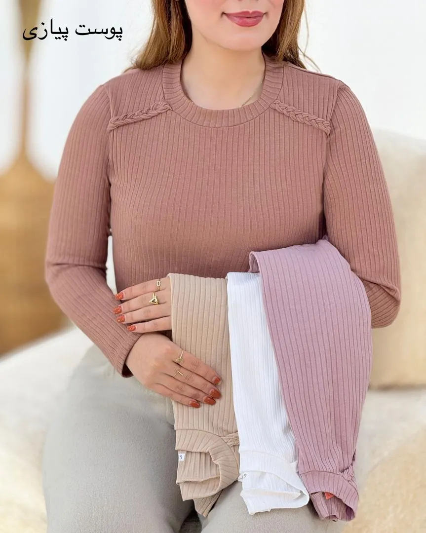 بلوز زنانه آستین بلند فانریپ کد h690