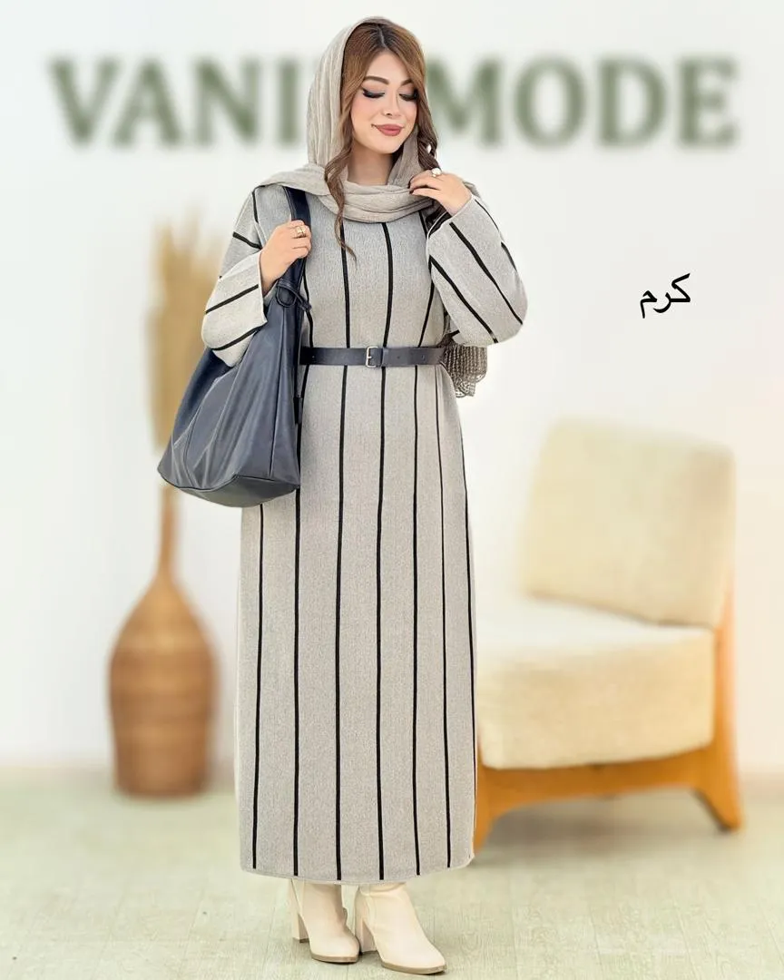 کفتان بافت بلند یقه کشباف کد h659