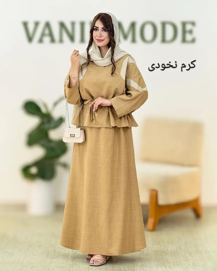 شومیز دامن شانتون ژاکارد کد h3