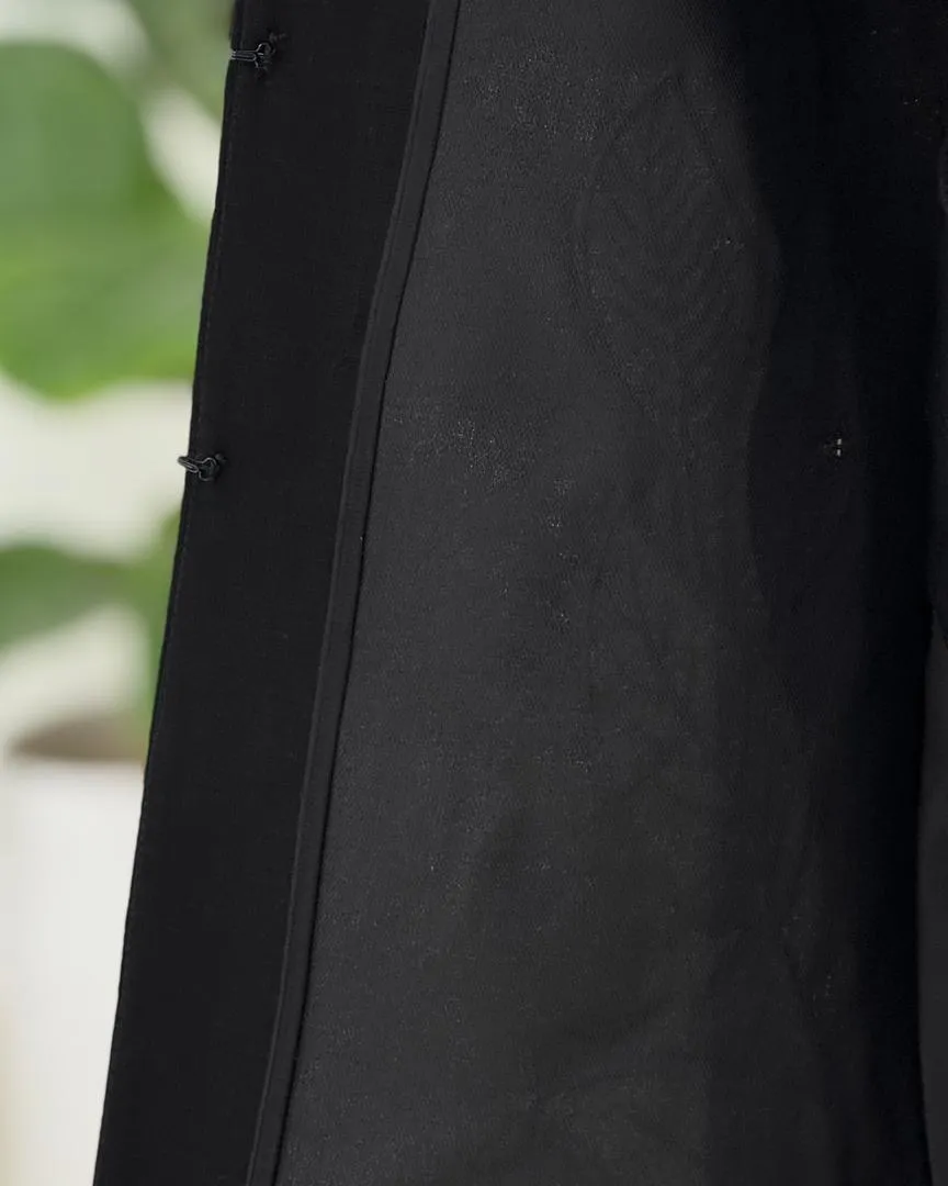 مانتو سوپر شانتون جت بلک کد h556