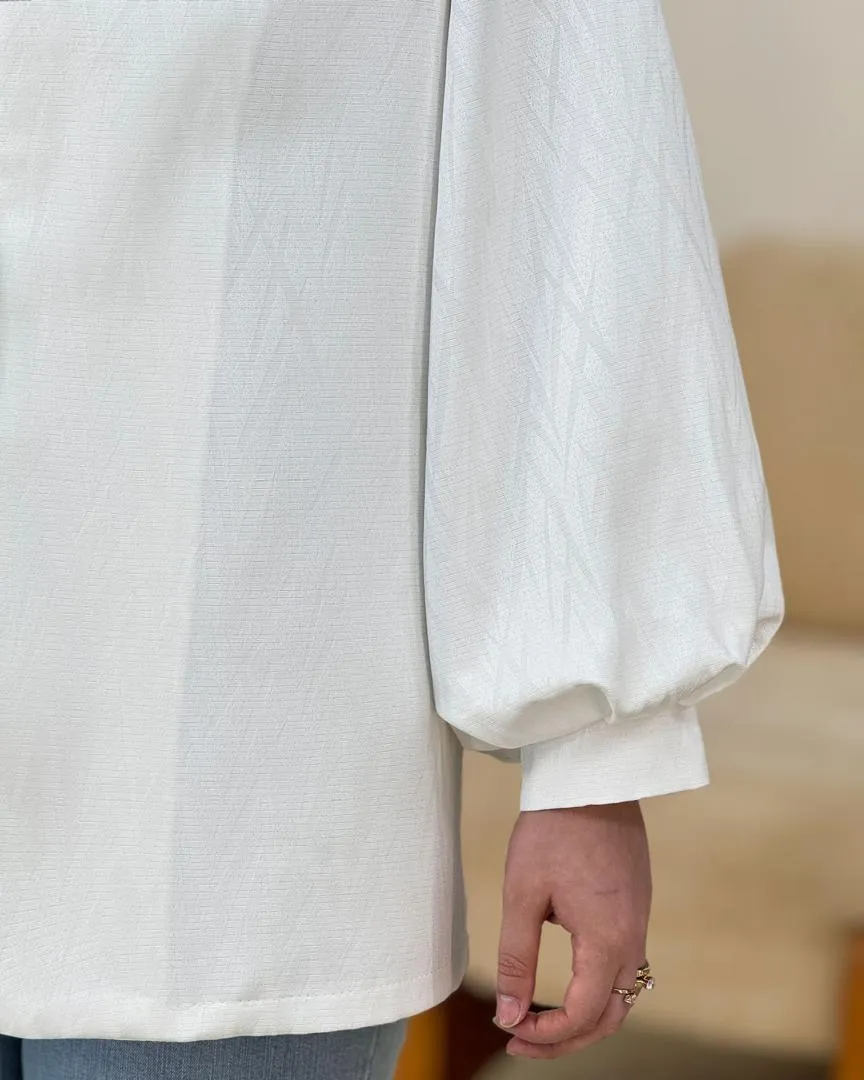 کت ژاکارد آستین پفی کد g419