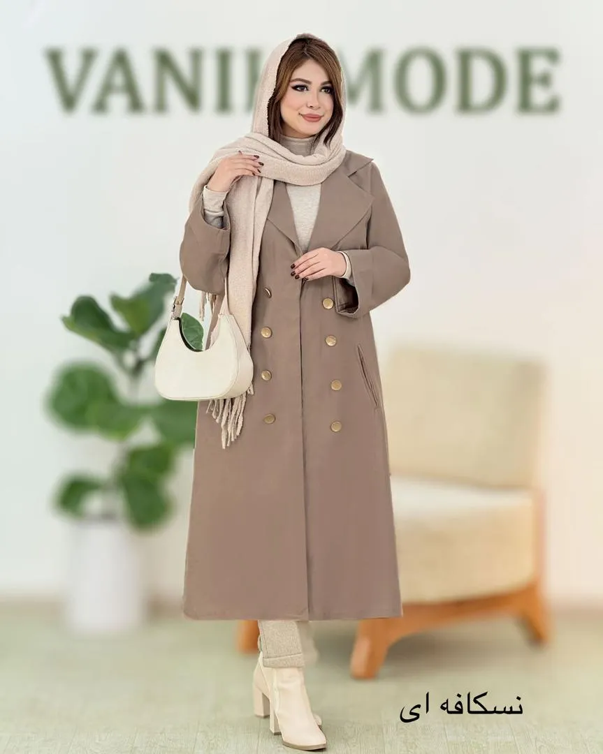 مانتو بلند جیب دار کد h738