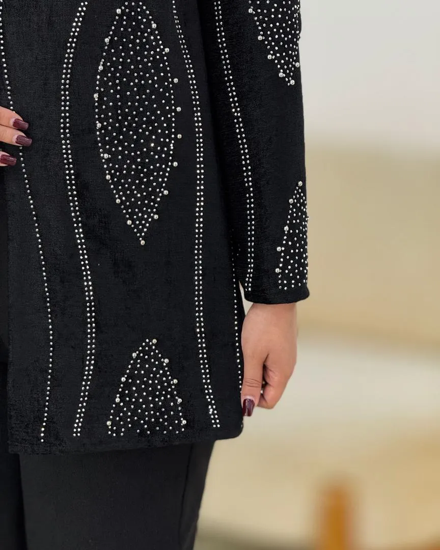 کت مخمل نگین دوزی کد h682