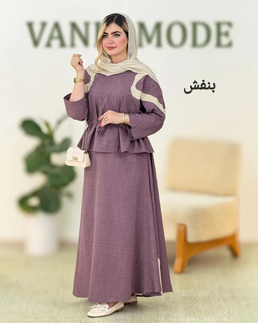 شومیز دامن شانتون ژاکارد کد h3