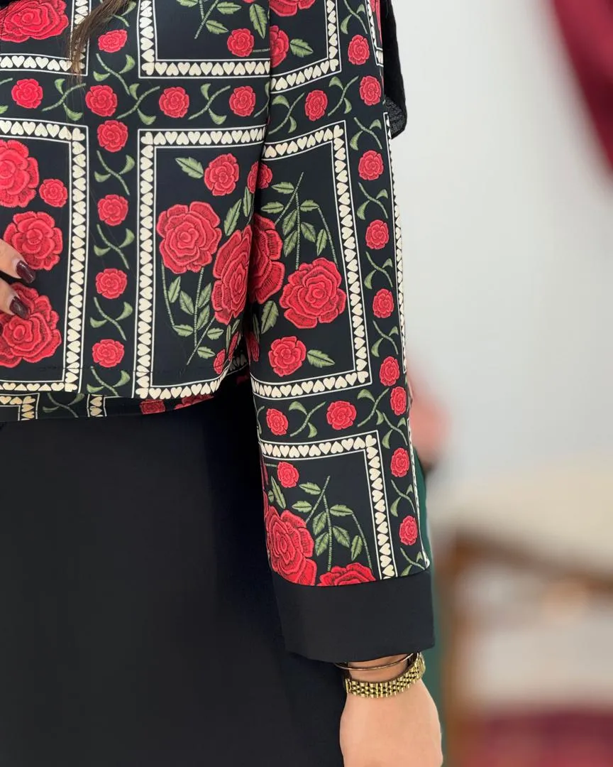 ست کت سارافون کمربنددار زنانه کد h703