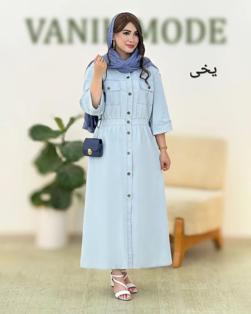 مانتو آستین پاکتی دو جیب کد h44