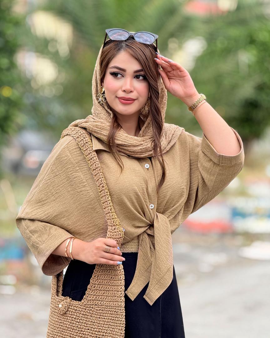 شومیز گره ای شانتون صوفیا کد h132