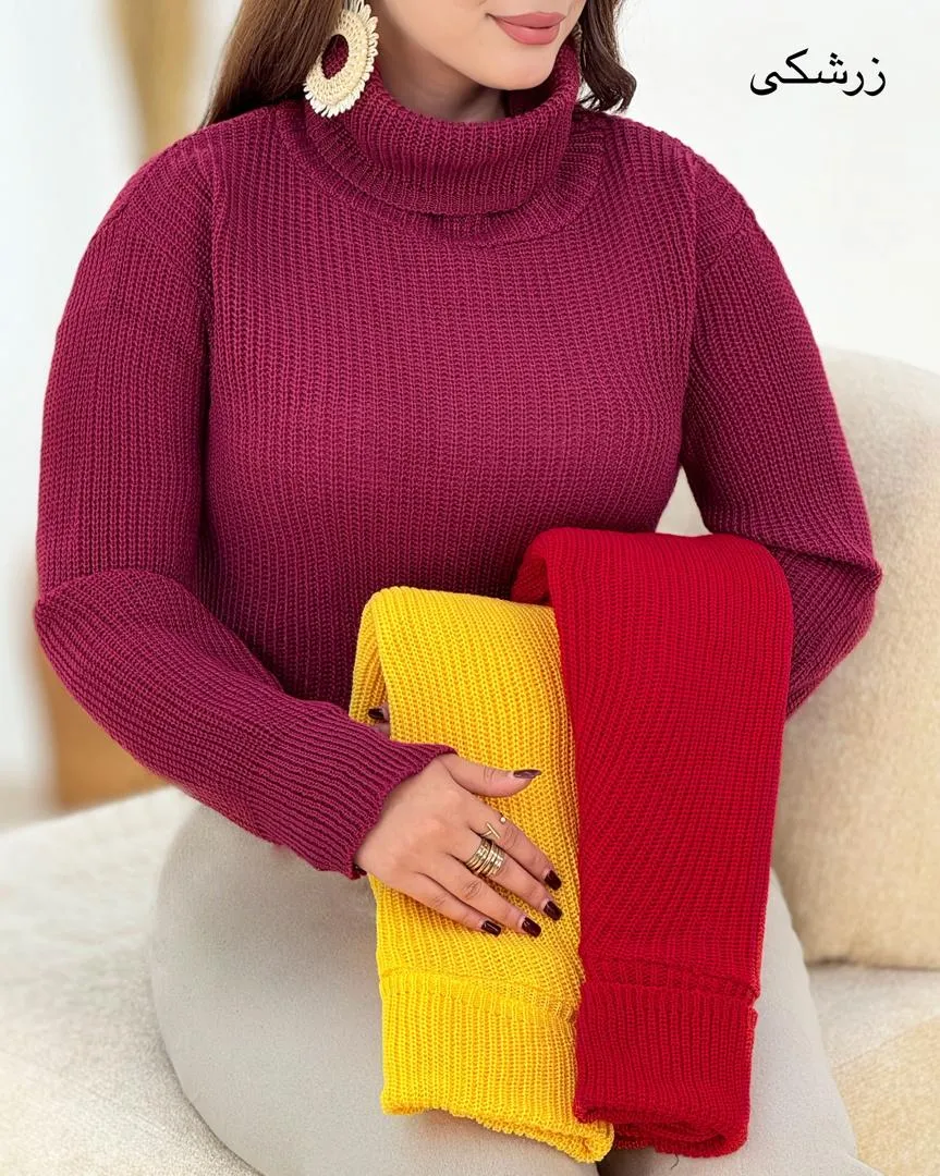 بلوز بافت یقه اسکی کد h655