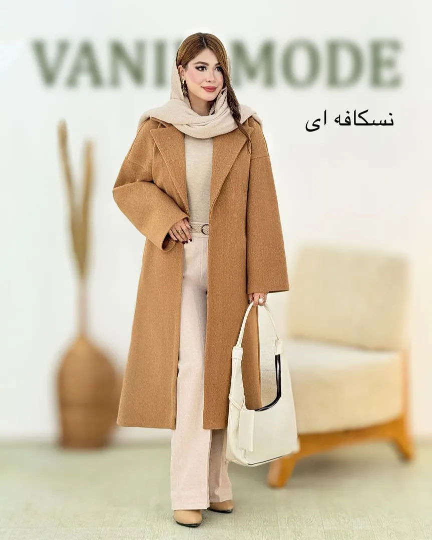 پالتو فوتر بلند جیب دار کد h678